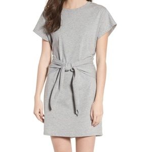 Lush tie waist t-shirt dress